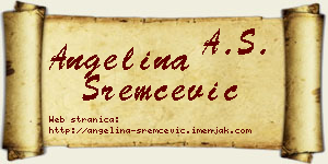 Angelina Sremčević vizit kartica